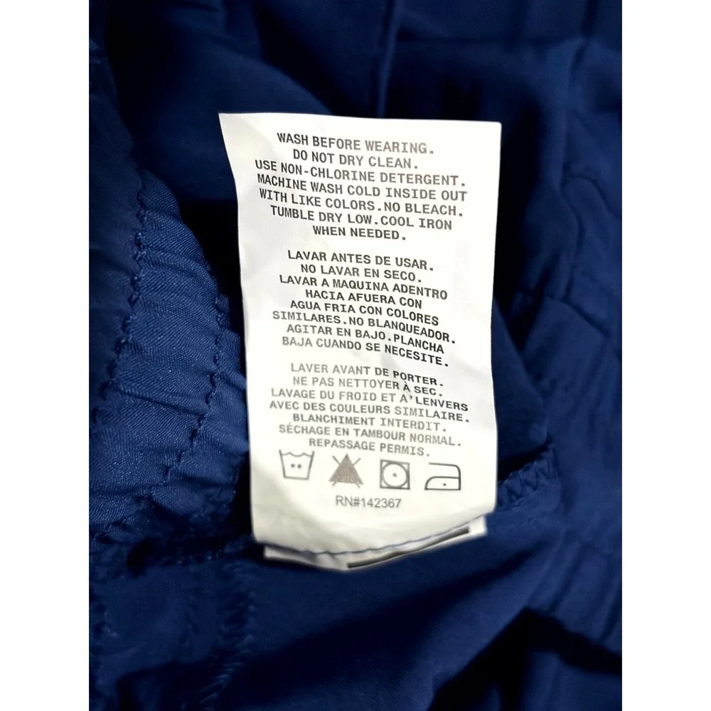 Jaanuu Cargo Scrub Pants Mens XS Blue Stretch Drawstring Waist Pockets Workwear